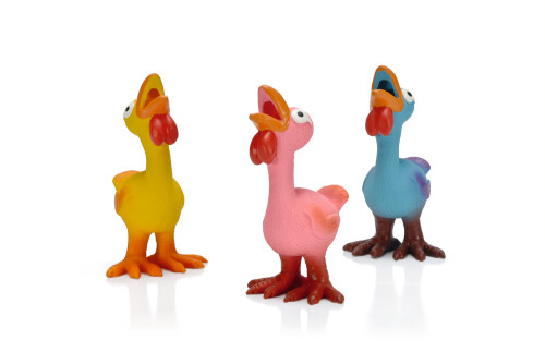 Beeztees Köpek Oyuncağı, Sesli, Horozlar, Lateks, Çeşitli Renklerde, 17x9,5x9cm - 1