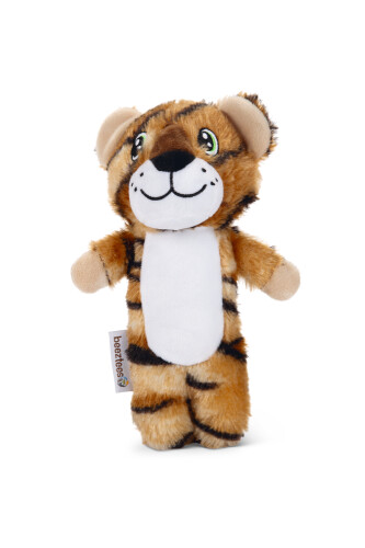 Beeztees Köpek Oyuncağı, Sesli, Kaplan, Peluş, Kahverengi, 23x10x4cm - 1