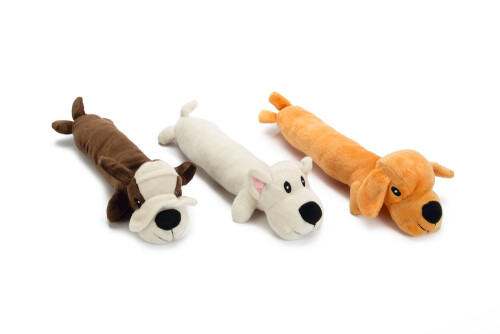 Beeztees Köpek Oyuncağı, Sesli, Köpek, Peluş, Çeşitli Renklerde, 32x11x7cm - 1