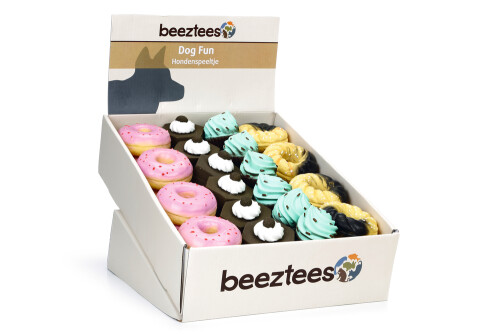 Beeztees Köpek Oyuncağı, Sesli, Pastane Ürünleri, Lateks, Çeşitli Renklerde, 4-7,5cm - 2