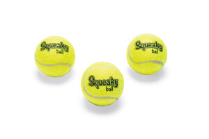 Beeztees Köpek Oyuncağı, Sesli, Tenis Topu, Sarı, 3 Adet, 5cm - Beeztees