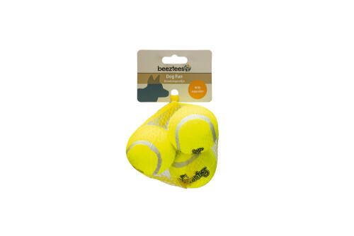 Beeztees Köpek Oyuncağı, Sesli, Tenis Topu, Sarı, 3 Adet, 6,5cm - 3