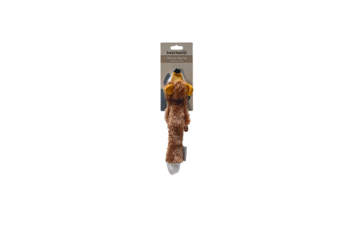 Beeztees Köpek Oyuncağı, Sesli, Tilki, Peluş, Kahverengi, 30x13x2,5cm - 2
