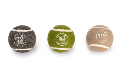 Beeztees Köpek Oyuncağı, Tenis Topu, Kauçuk, Çeşitli Renklerde, 3 Adet 6,3cm - 1