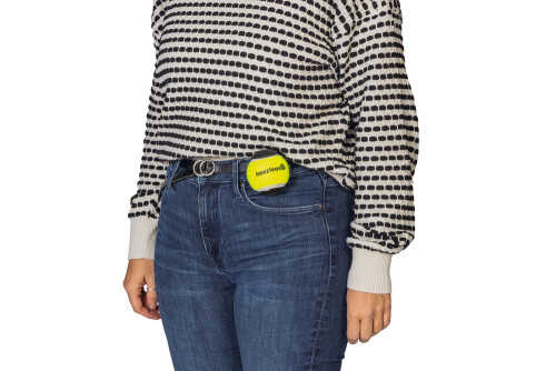 Beeztees Köpek Oyuncağı, Tenis Topu ve Tutma Aparatı, Mavi/Sarı, 6,3cm - 6