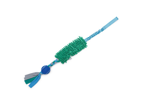 Beeztees Köpek Oyuncağı, Tut Getir Tenis Toplu, Peluş, Mavi-Yeşil, 90x10x6cm - 10