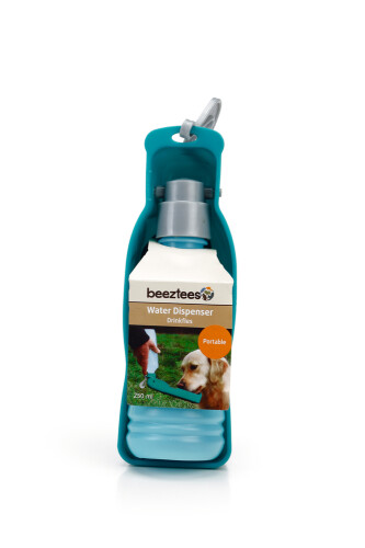 Beeztees Köpek Seyahat Su Şişesi, Mavi, 24,5x6,5x6,5cm, 250ml - 3