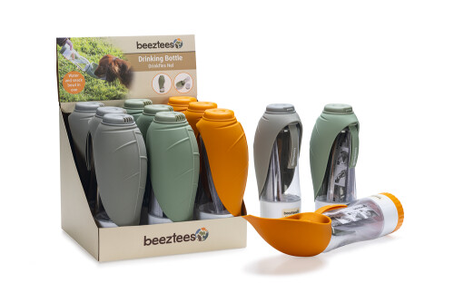 Beeztees Köpek Seyahat Su Şişesi, Ödül Kabı, Silikon, Çeşitli Renklerde, 25x9x9cm, 600ml - 16