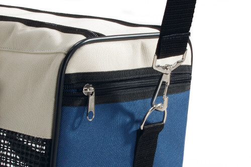 Beeztees Köpek Taşıma ve Seyahat Çantası, Krem/Mavi, 43x25x27cm - 3