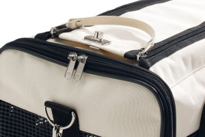 Beeztees Köpek Taşıma ve Seyahat Çantası, Krem/Mavi, 43x25x27cm - 6