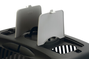 Beeztees Köpek veya Kedi Taşıma Kabı, 12Kg'ye kadar, Koyu Gri/Gri, 61x40x38cm - 4