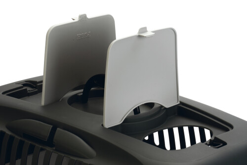 Beeztees Köpek veya Kedi Taşıma Kabı, 12Kg'ye kadar, Koyu Gri/Gri, 61x40x38cm - 4