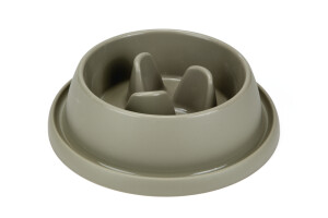 Beeztees Köpek Yavaş Besleme Mama Kabı, Bambu, Kahve, 31,5cm, 2L - Beeztees