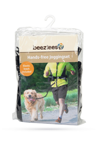 Beeztees Köpek Yürüyüş ve Koşu Şok Emicili Gezdirme Kayışı ve Bel Kemeri, Siyah, 100-130cm, 25mm - 7