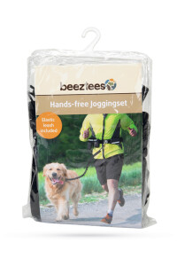 Beeztees Köpek Yürüyüş ve Koşu Şok Emicili Gezdirme Kayışı ve Bel Kemeri, Siyah, 100-130cm, 25mm - 7