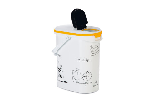 Beeztees Mama Saklama Kabı, Plastik, Beyaz, 10L - 6