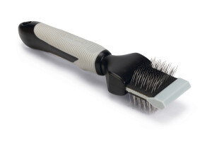 Beeztees Orta ve Uzun Tüylü Küçük Irk Köpek Tarağı, Çift Taraflı, 20cm, 20x4,5x4cm - Beeztees