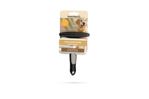 Beeztees Sık Alt Kürklü Köpek Tarağı, Çift Sıralı, 16,5cm , 16,5x10,5x3cm - 4