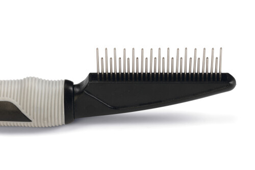 Beeztees Tüy Dökme Dönemi Köpek Tarağı, S, Siyah Gri, 21cm, 21x5,5x3cm - 3