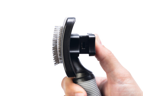 Beeztees Uzun Tüylü Köpek Tarağı, Bas-Çek Birikmiş Tüyleri Kolay Sıyırma, Siyah, 19x10,5x5cm - 5