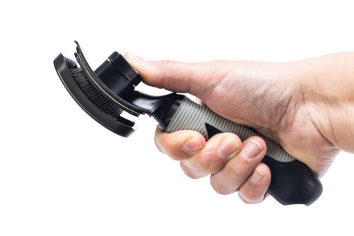 Beeztees Uzun Tüylü Köpek Tarağı, Bas-Çek Birikmiş Tüyleri Kolay Sıyırma, Siyah, 19x10,5x5cm - 6