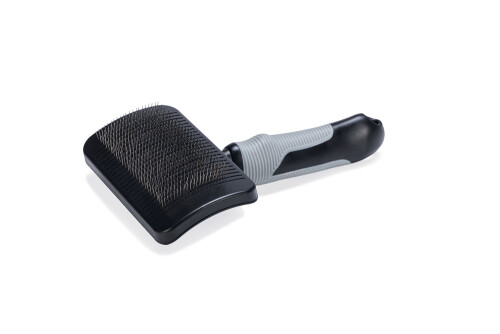 Beeztees Uzun Tüylü Köpek Tarağı, Bas-Çek Birikmiş Tüyleri Kolay Sıyırma, Siyah, 19x10,5x5cm - 3