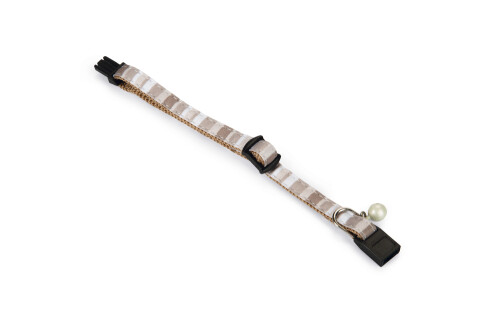 Beeztees Yavru Kedi Boyun Tasması, Zilli, Bej, 16-32cm - 3