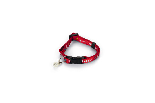 Beeztees Yavru Kedi Boyun Tasması, Zilli, Kırmızı, 17,5-23cm - 1