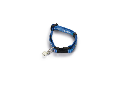 Beeztees Yavru Kedi Boyun Tasması, Zilli, Mavi, 17,5-23cm - 1