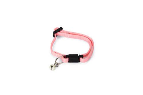 Beeztees Yavru Kedi Boyun Tasması, Zilli, Pembe, 15-22cm - 1
