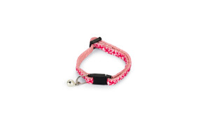 Beeztees Yavru Kedi Boyun Tasması, Zilli, Pembe, 16-23cm - 1