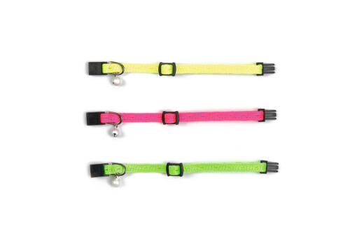 Beeztees Yavru Kedi Boyun Tasması, Zilli, Sarı, 15-23cm - 4