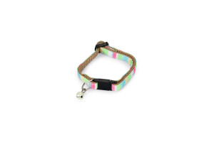 Beeztees Yavru Kedi Boyun Tasması, Zilli, Yeşil, 16-32cm - 1