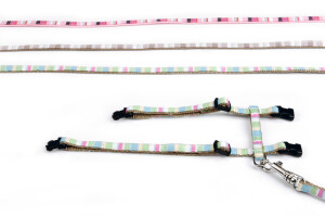 Beeztees Yavru Kedi Göğüs Tasması ve Gezdirme Kayışı, 120cm, Pembe, 15-33cm - 3