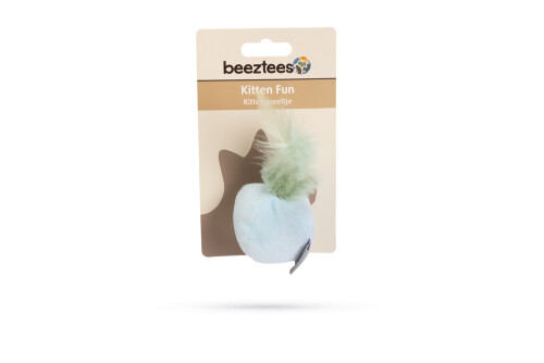 Beeztees Yavru Kedi Oyuncağı, Tüylü Peluş Top, 5cm - 7