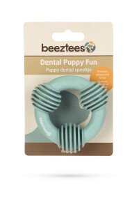 Beeztees Yavru Köpek Diş Oyuncağı, İçi Dolu Halka, Kauçuk, Yeşil, 8cm - 8