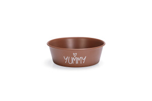 Beeztees Yavru Köpek Mama Su Kabı, Paslanmaz Çelik, Kaymaz Taban, Kiremit, 13cm, 470ml - Beeztees