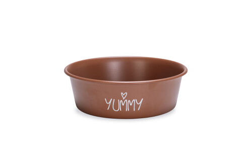 Beeztees Yavru Köpek Mama Su Kabı, Paslanmaz Çelik, Kaymaz Taban, Kiremit, 16cm, 940ml - 1