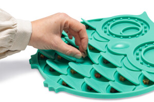 Beeztees Yavru Köpek Mama Yeme Oyuncağı, Baykuş Şeklinde, Silikon, Yeşil, 30x28cm - 4