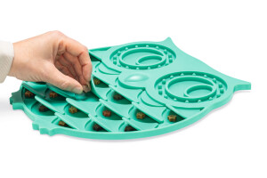 Beeztees Yavru Köpek Mama Yeme Oyuncağı, Baykuş Şeklinde, Silikon, Yeşil, 30x28cm - 12