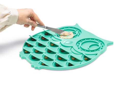 Beeztees Yavru Köpek Mama Yeme Oyuncağı, Baykuş Şeklinde, Silikon, Yeşil, 30x28cm - 16