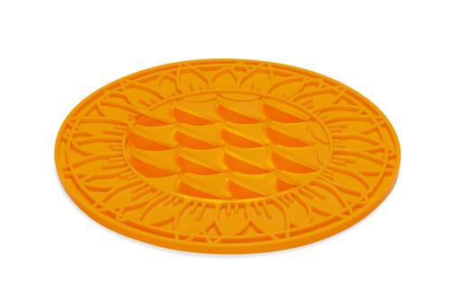 Beeztees Yavru Köpek Mama Yeme Oyuncağı, Daire Şeklinde, Silikon, Turuncu, 30cm - 23