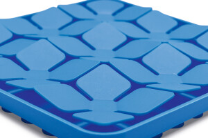 Beeztees Yavru Köpek Mama Yeme Oyuncağı, Kare Şeklinde, Silikon, Mavi, 20x20cm - 11