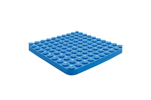 Beeztees Yavru Köpek Mama Yeme Oyuncağı, Kare Şeklinde, Silikon, Mavi, 20x20cm - 10