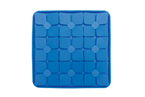 Beeztees Yavru Köpek Mama Yeme Oyuncağı, Kare Şeklinde, Silikon, Mavi, 20x20cm - 12