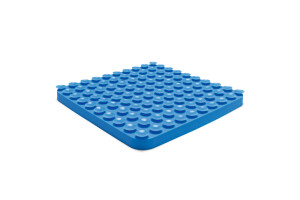 Beeztees Yavru Köpek Mama Yeme Oyuncağı, Kare Şeklinde, Silikon, Mavi, 20x20cm - 10