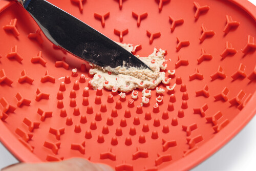 Beeztees Yavru Köpek Mama Yeme Oyuncağı, Silikon, Kırmızı, 19cm - 10