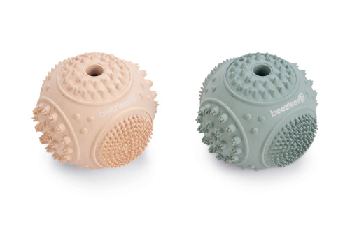 Beeztees Yavru Köpek Oyuncağı, Diş Kaşıma ve Masaj Topu, Kauçuk, Yeşil, 5cm - 4