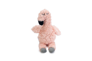 Beeztees Yavru Köpek Oyuncağı, Kalp Atışlı, Flamingo, Peluş, Pembe, 30x21x5cm - Beeztees