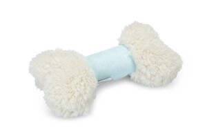 Beeztees Yavru Köpek Oyuncağı, Sesli, Kemik, Peluş, Beyaz, 21x10,5x5cm - Beeztees